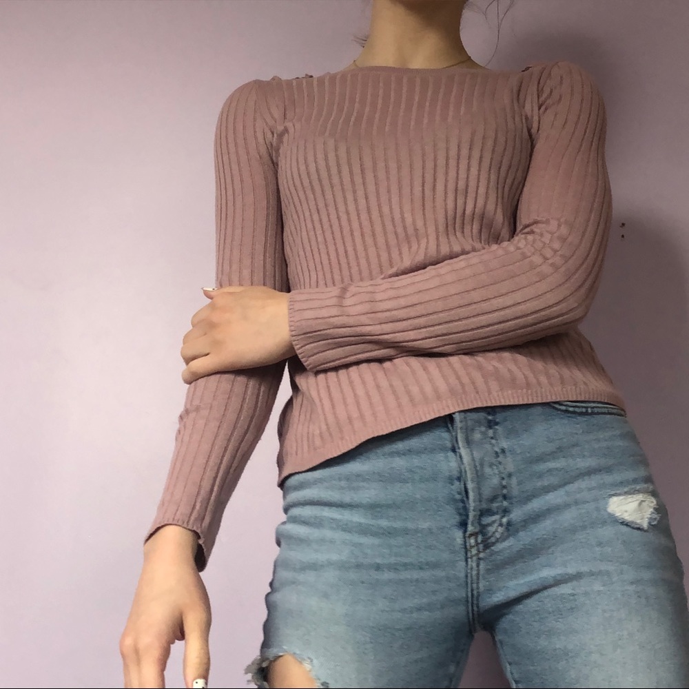 Pink Republic long-sleeved pink shirt